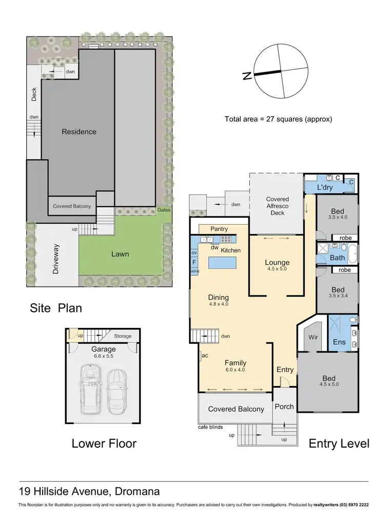 Floorplan of Homely house listing, 19 Hillside Avenue, Dromana VIC 3936