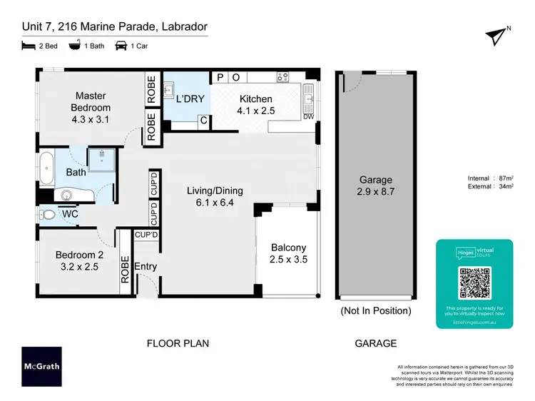 Floorplan of Homely unit listing, 7/216 Marine Parade, Labrador QLD 4215