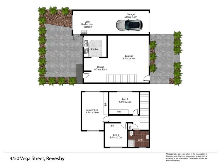 Floorplan of Homely townhouse listing, 4/50 Vega Street, Revesby NSW 2212