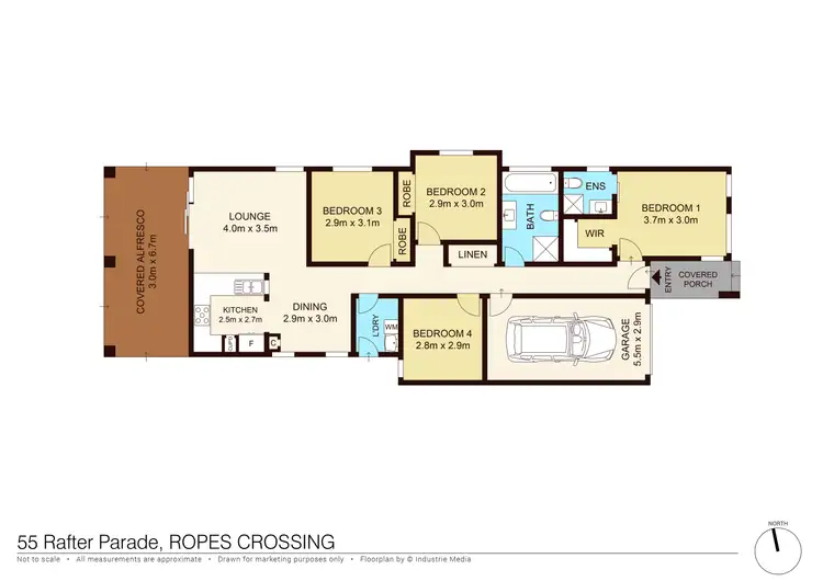 Floorplan of Homely house listing, 55 Rafter Parade, Ropes Crossing NSW 2760