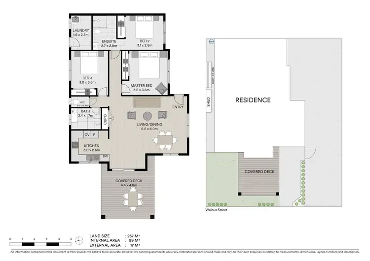 Floorplan of Homely semi-detached listing, 1/23 Walnut Street, Elanora QLD 4221
