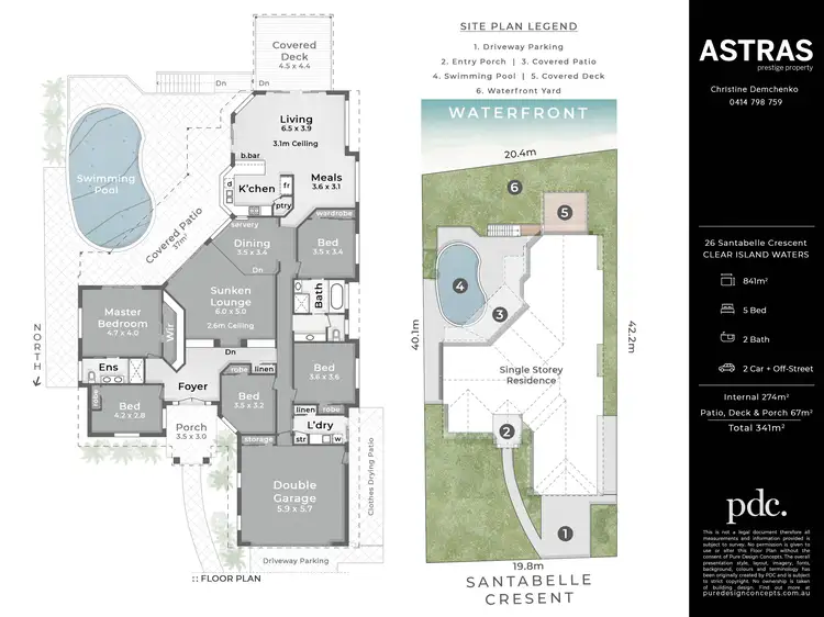 Floorplan of Homely house listing, 26 Santabelle Crescent, Clear Island Waters QLD 4226