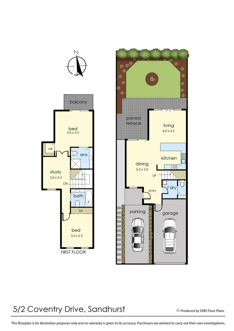 Floorplan of Homely townhouse listing, 5/2 Coventry Drive, Sandhurst VIC 3977