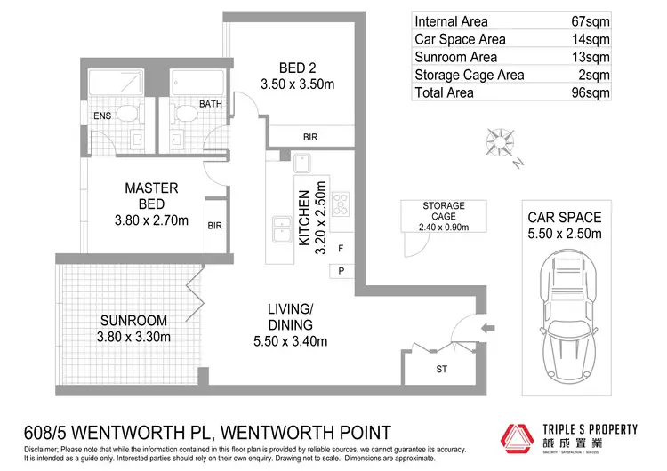 Floorplan of Homely apartment listing, 608/5 Wentworth Place, Wentworth Point NSW 2127