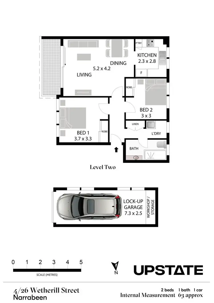 Floorplan of Homely apartment listing, 4/26 Wetherill Street, Narrabeen NSW 2101