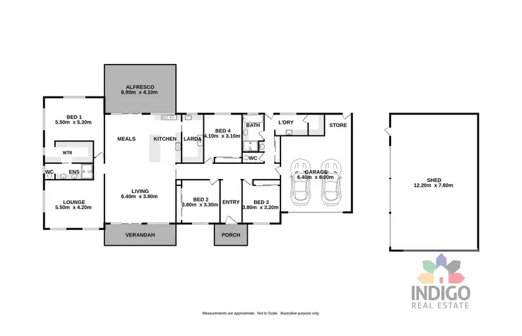 Floorplan of Homely house listing, 18 Star Lane, Wooragee VIC 3747
