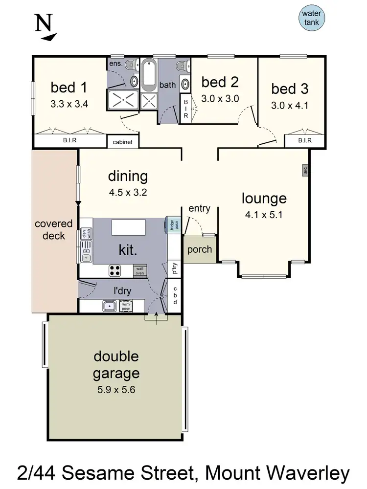 Floorplan of Homely unit listing, 2/44 Sesame Street, Mount Waverley VIC 3149