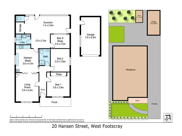 Floorplan of Homely house listing, 20 Hansen Street, West Footscray VIC 3012