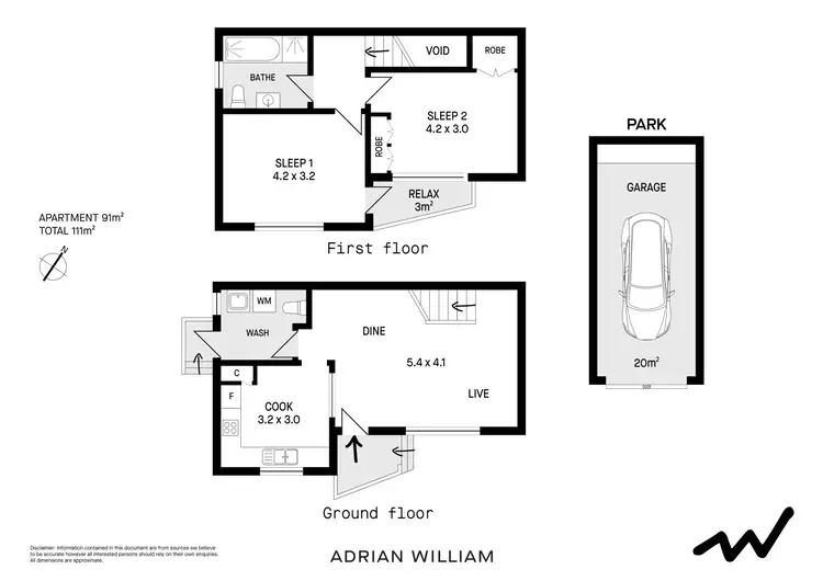 Floorplan of Homely apartment listing, 1/165 Norton Street, Ashfield NSW 2131