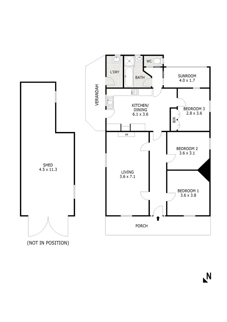 Floorplan of Homely house listing, 6-8 Carwardine Street, East Bendigo VIC 3550