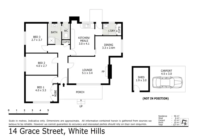 Floorplan of Homely house listing, 14 Grace Street, White Hills VIC 3550