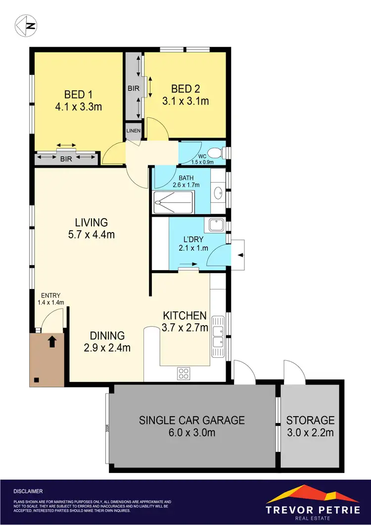 Floorplan of Homely unit listing, 2/16 Edwards Crescent, Wendouree VIC 3355