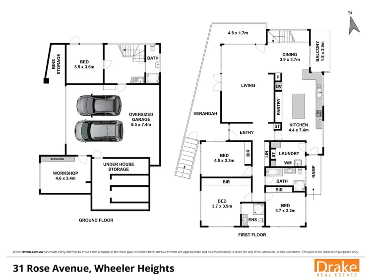 Floorplan of Homely house listing, 31 Rose Avenue, Wheeler Heights NSW 2097