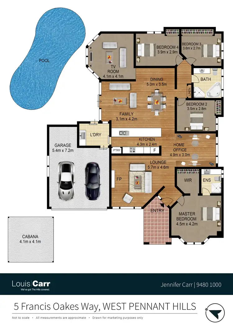 Floorplan of Homely house listing, 5 Francis Oakes Way, West Pennant Hills NSW 2125