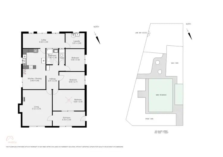 Floorplan of Homely house listing, 107 Elliott Street, Whyalla Playford SA 5600