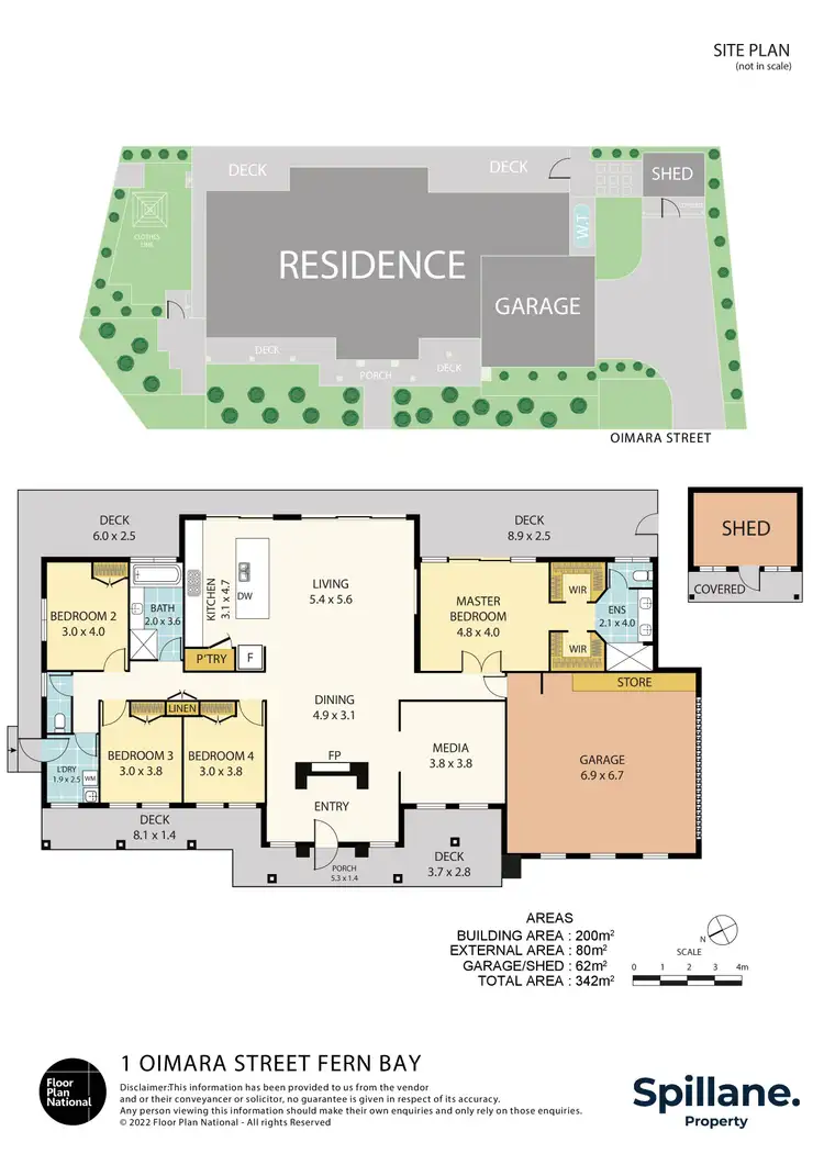 Floorplan of Homely house listing, 1 Oimara Street, Fern Bay NSW 2295