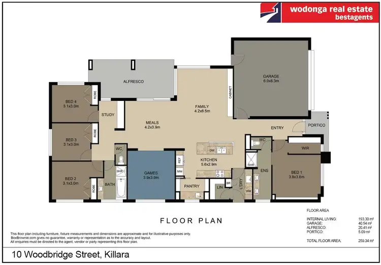 Floorplan of Homely house listing, 10 Woodbridge Street, Killara VIC 3691