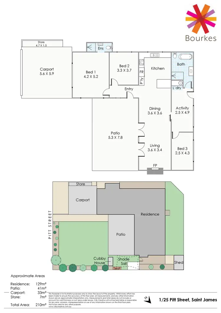 Floorplan of Homely house listing, 1/25 Pitt Street, St James WA 6102