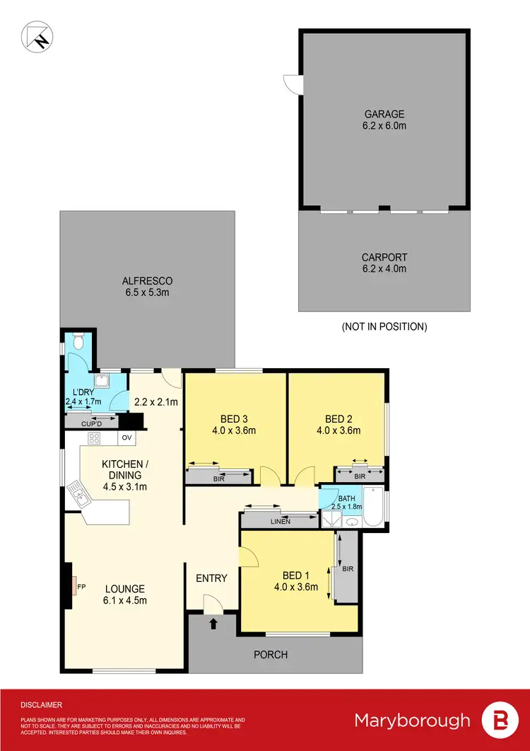 Floorplan of Homely house listing, 20 Laidman Street, Maryborough VIC 3465