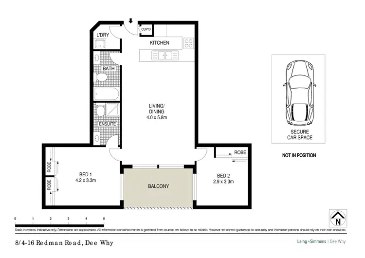 Floorplan of Homely apartment listing, 8/14-16 Redman Road, Dee Why NSW 2099