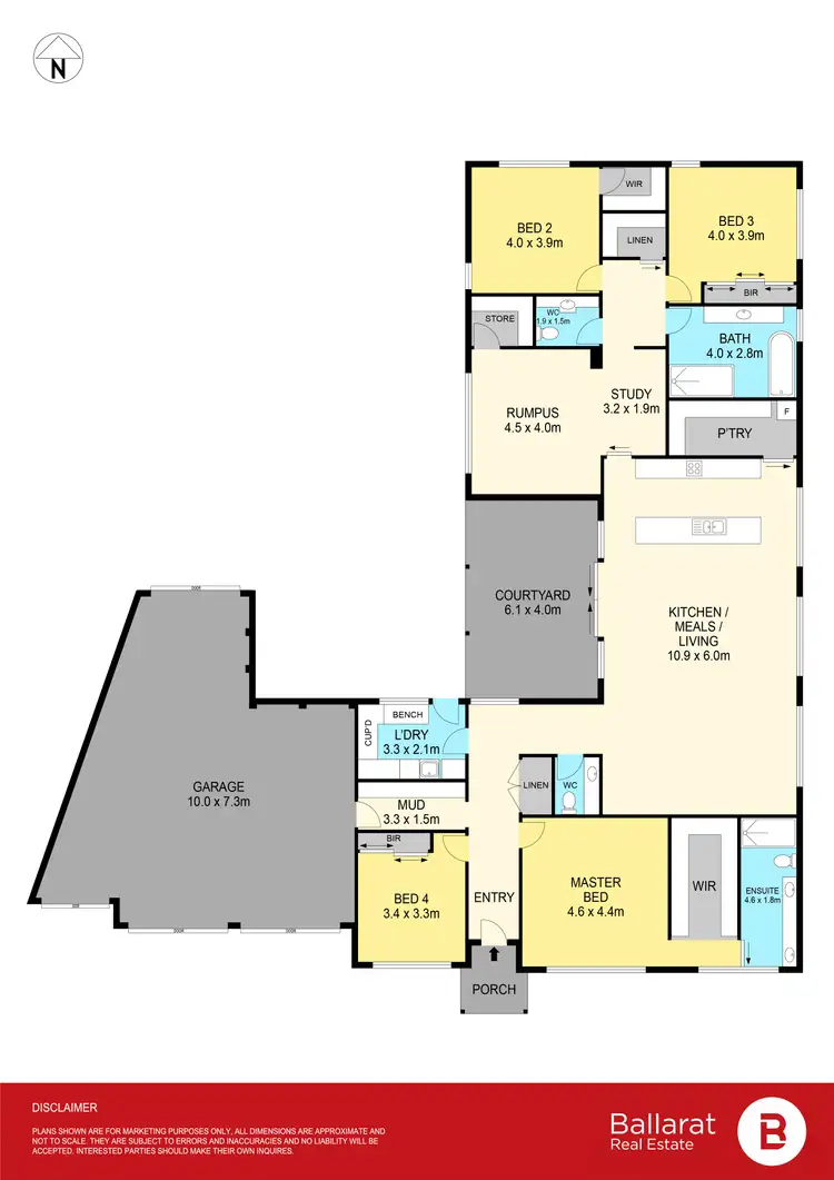 Floorplan of Homely house listing, 34 Shortridge Drive, Lucas VIC 3350