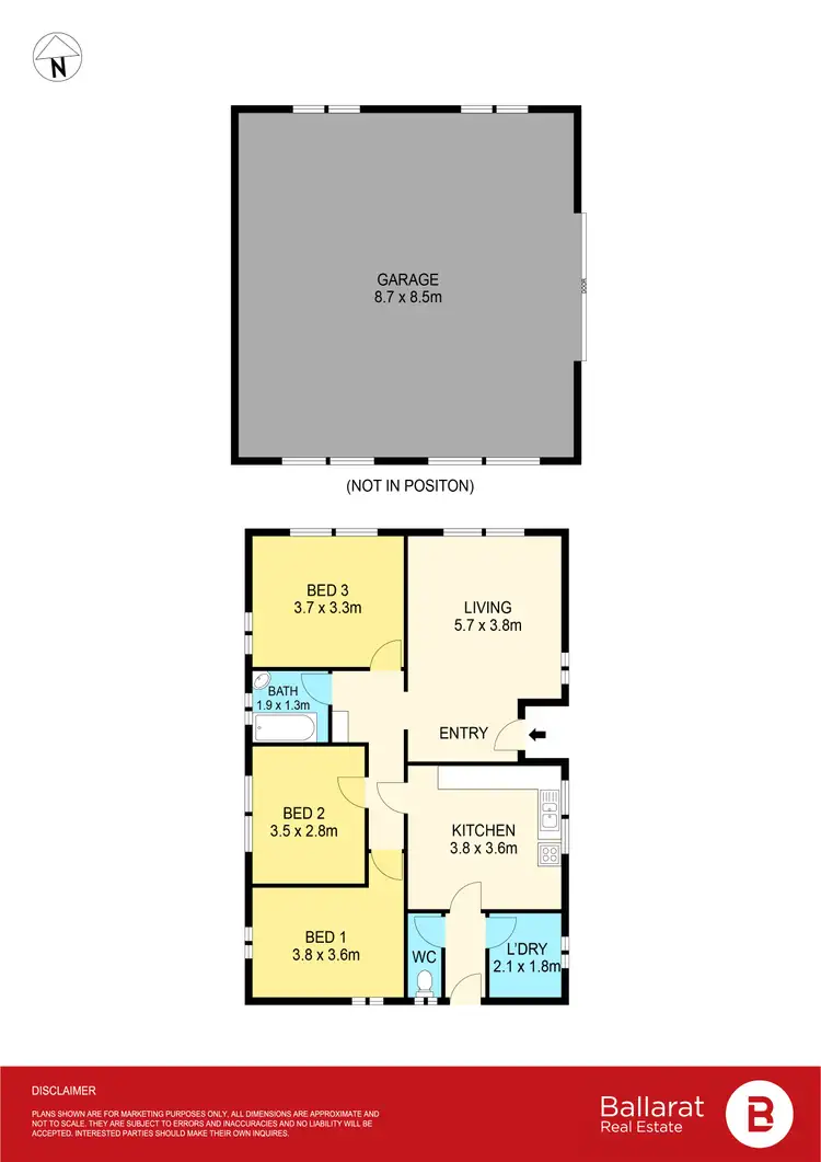 Floorplan of Homely house listing, 1 Ararat Road, Beaufort VIC 3373