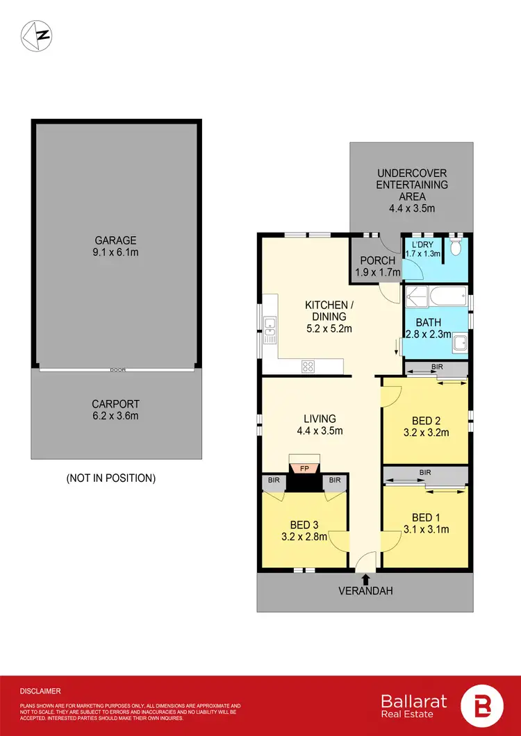 Floorplan of Homely house listing, 616 Nicholson Street, Black Hill VIC 3350