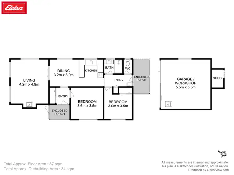 Floorplan of Homely house listing, 13 North Esplanade, Snug TAS 7054