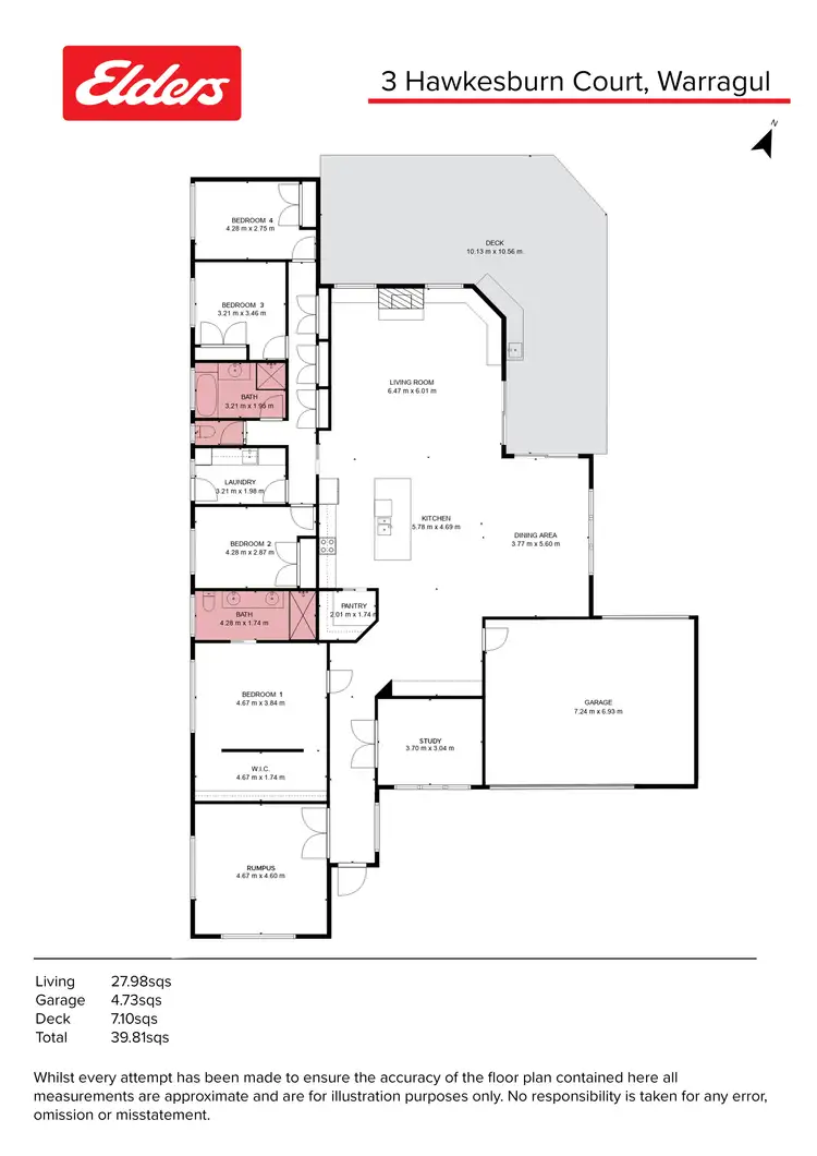 Floorplan of Homely house listing, 3 Hawkesburn Court, Warragul VIC 3820