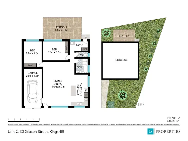 Floorplan of Homely semi-detached listing, 2/30 Gibson Street, Kingscliff NSW 2487