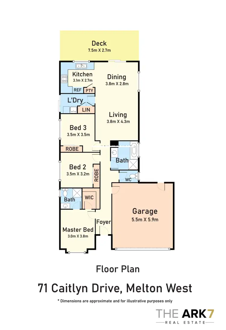 Floorplan of Homely house listing, 71 Caitlyn Drive, Harkness VIC 3337