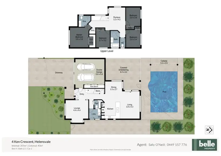 Floorplan of Homely house listing, 4 Ken Crescent, Helensvale QLD 4212