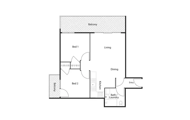 Floorplan of Homely unit listing, 10B/52 Deloraine Street, Lyons ACT 2606