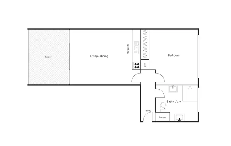 Floorplan of Homely unit listing, 72/4 Wilkins Street, Mawson ACT 2607