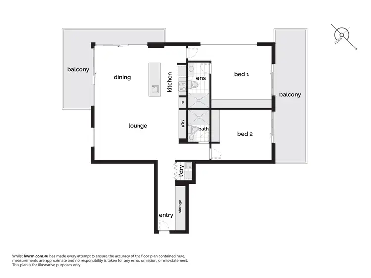 Floorplan of Homely unit listing, 13/8 Baudinette Circuit, Bruce ACT 2617