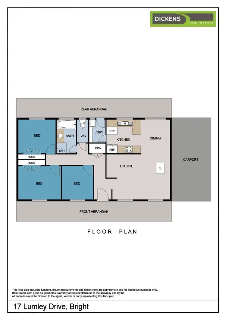 Floorplan of Homely house listing, 17 Lumley Drive, Bright VIC 3741