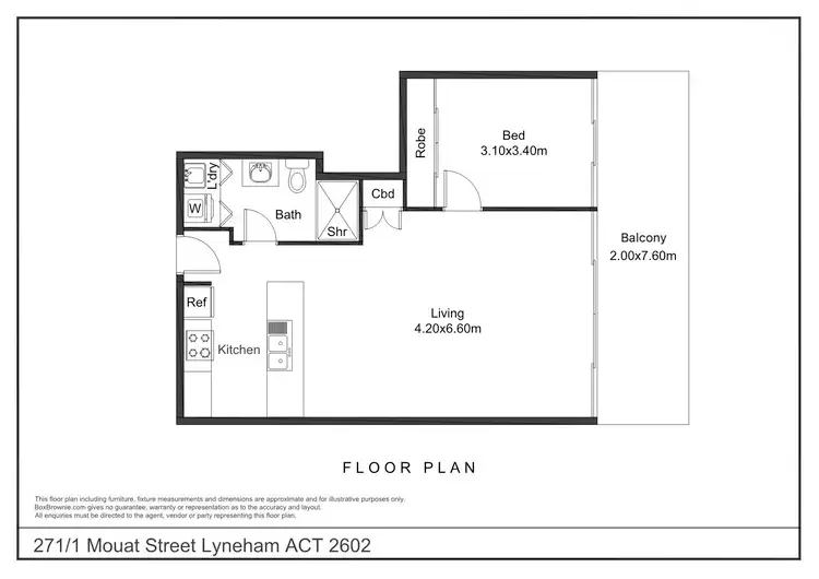 Floorplan of Homely apartment listing, 271/1 Mouat Street, Lyneham ACT 2602