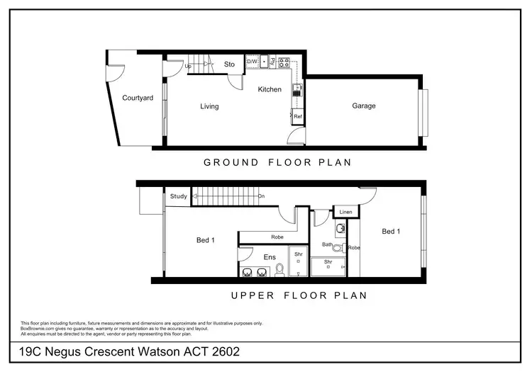 Floorplan of Homely townhouse listing, 19c Negus Crescent, Watson ACT 2602