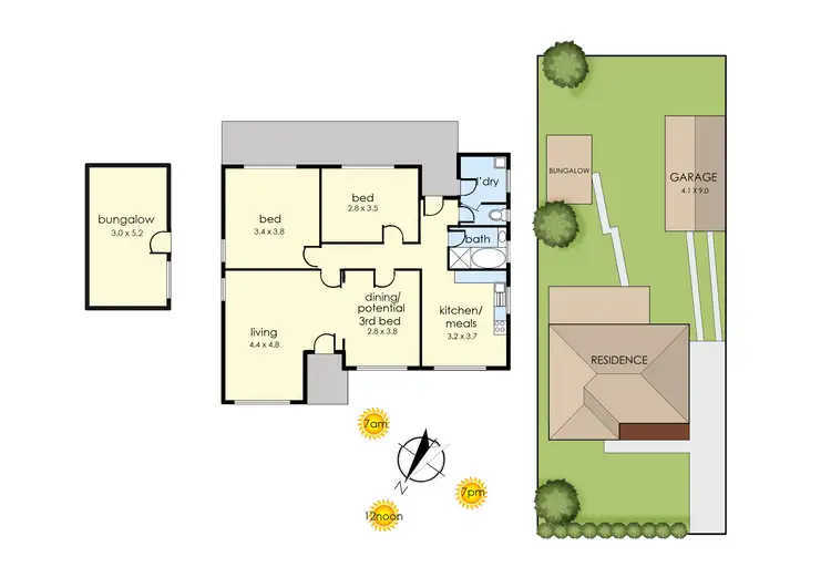 Floorplan of Homely house listing, 12 Windoo Street, Frankston North VIC 3200