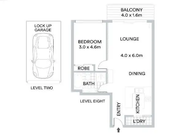 Floorplan of Homely apartment listing, 191/208-226 Pacific Highway, Hornsby NSW 2077