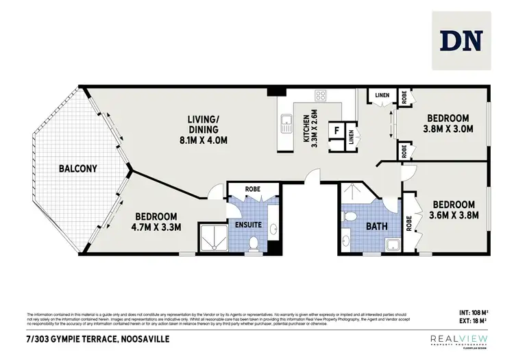 Floorplan of Homely apartment listing, 7/303 Gympie Terrace, Noosaville QLD 4566