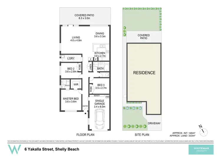 Floorplan of Homely semi-detached listing, 6 Yakalla Street, Shelly Beach NSW 2261