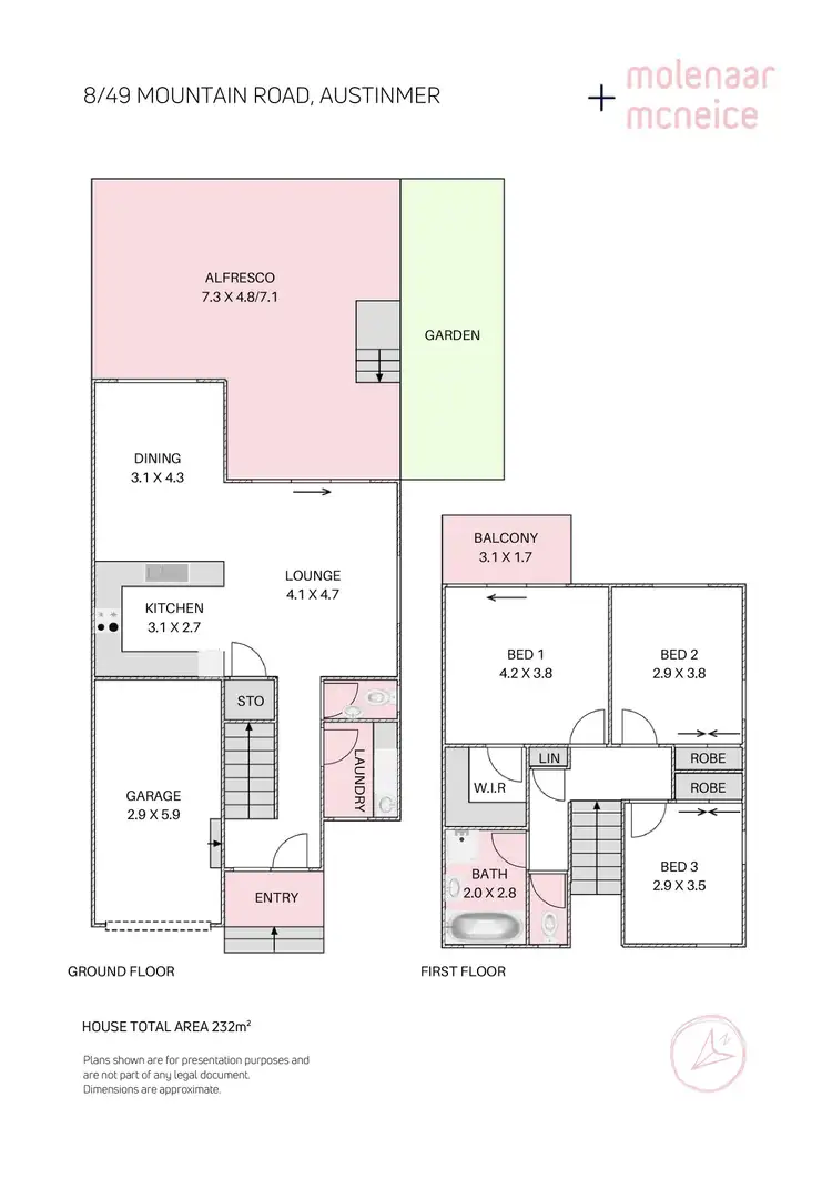 Floorplan of Homely townhouse listing, 8/49 Mountain Road, Austinmer NSW 2515