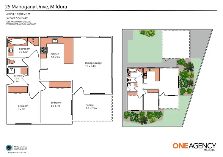 Floorplan of Homely house listing, 25 Mahogany Drive, Mildura VIC 3500