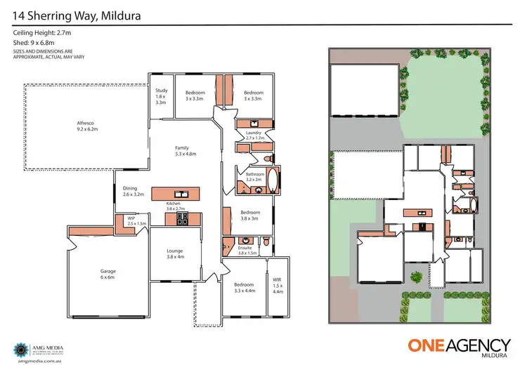 Floorplan of Homely house listing, 14 Sherring Way, Mildura VIC 3500