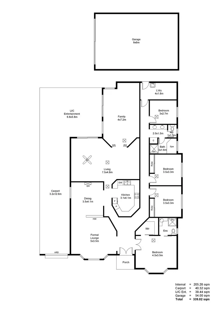 Floorplan of Homely house listing, 11 Pinara Street, Hope Valley SA 5090