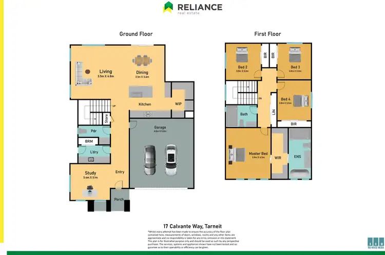 Floorplan of Homely house listing, 17 Calvante Way, Tarneit VIC 3029