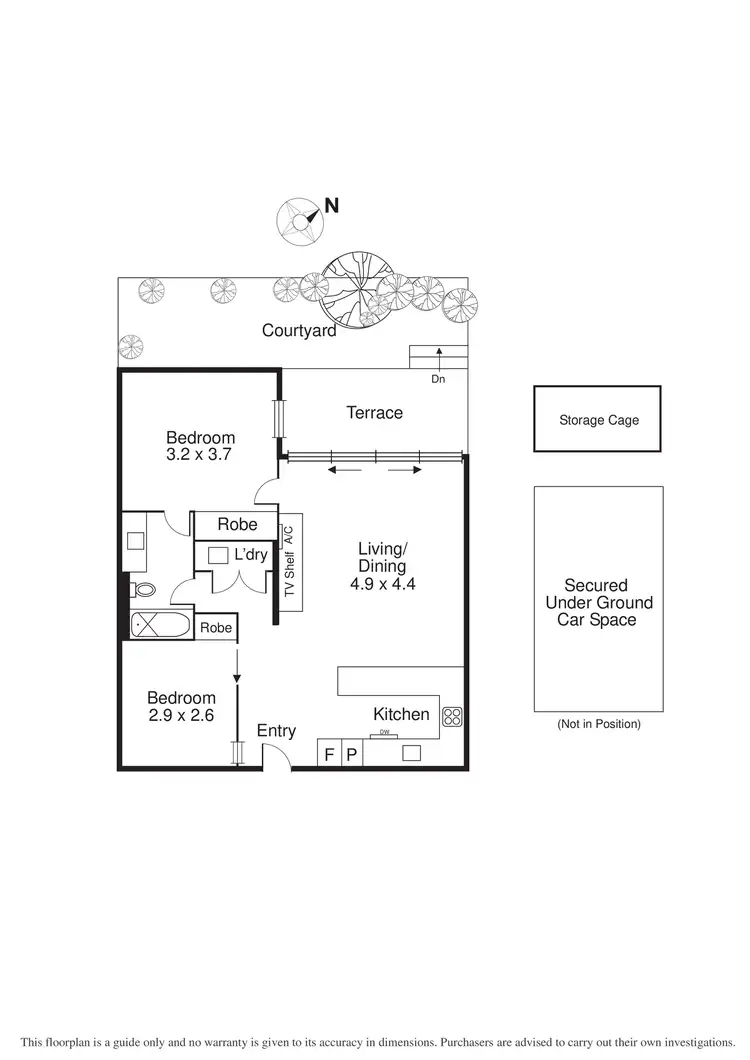 Floorplan of Homely apartment listing, 2/41-43 Spray Street, Elwood VIC 3184