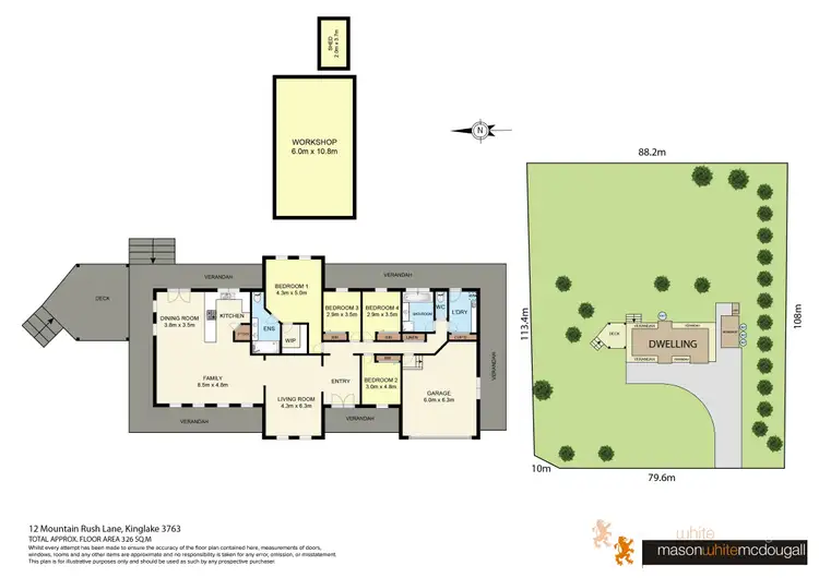 Floorplan of Homely house listing, 12 Mountain Rush Lane, Kinglake VIC 3763