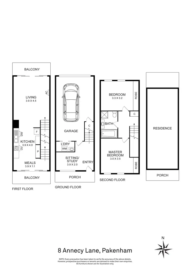 Floorplan of Homely house listing, 8 Annecy Lane, Pakenham VIC 3810